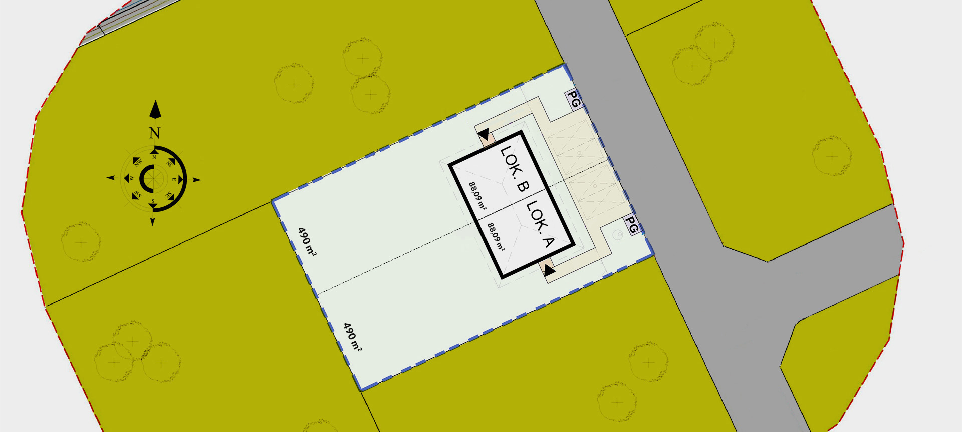 Plan Osiedle Jakubowe Lębork - sprzedaż domków Lębork